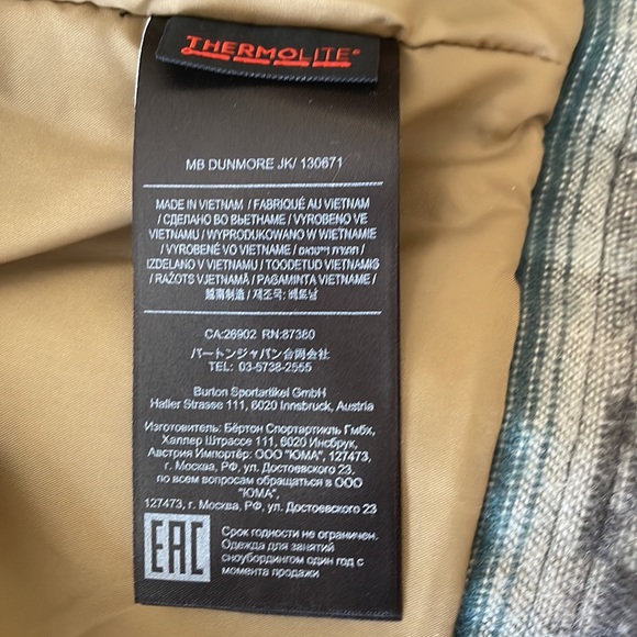 BURTON Dunmore! 1 of the RAREST Burton coats! You won't find it ANYWHERE! - Picture 4 of 6